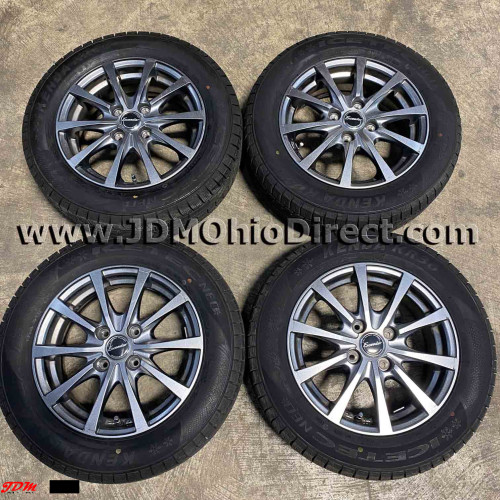 JDM Hot Stuff Exceeder E03 14" Wheels and Snow Tires 